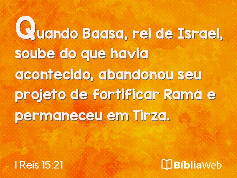 I Reis 15:21 em imagem para compartilhar