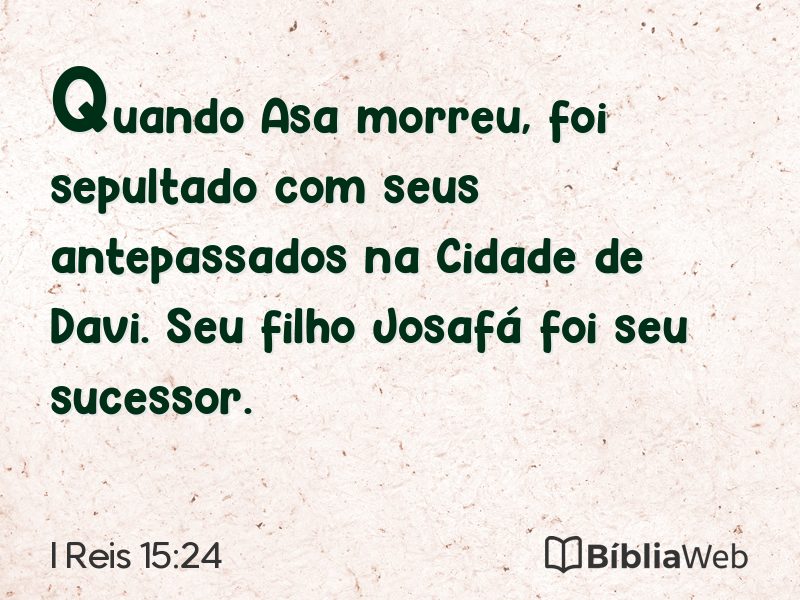 I Reis 15:24 em imagem para compartilhar