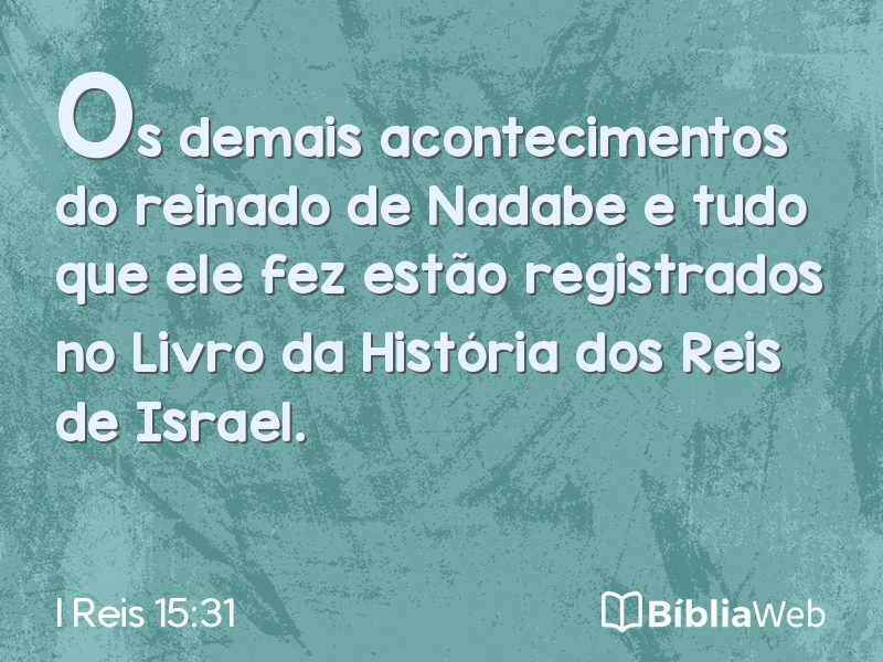 I Reis 15:31 em imagem para compartilhar