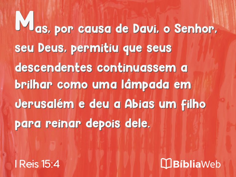 I Reis 15:4 em imagem para compartilhar