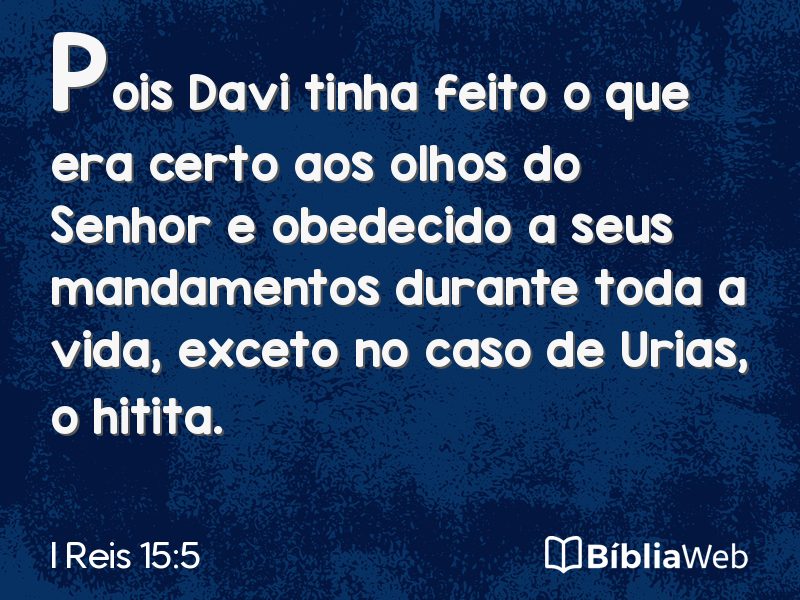 I Reis 15:5 em imagem para compartilhar