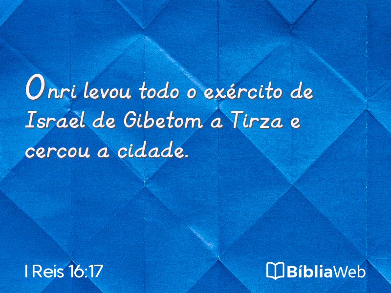 I Reis 16:17 em imagem para compartilhar