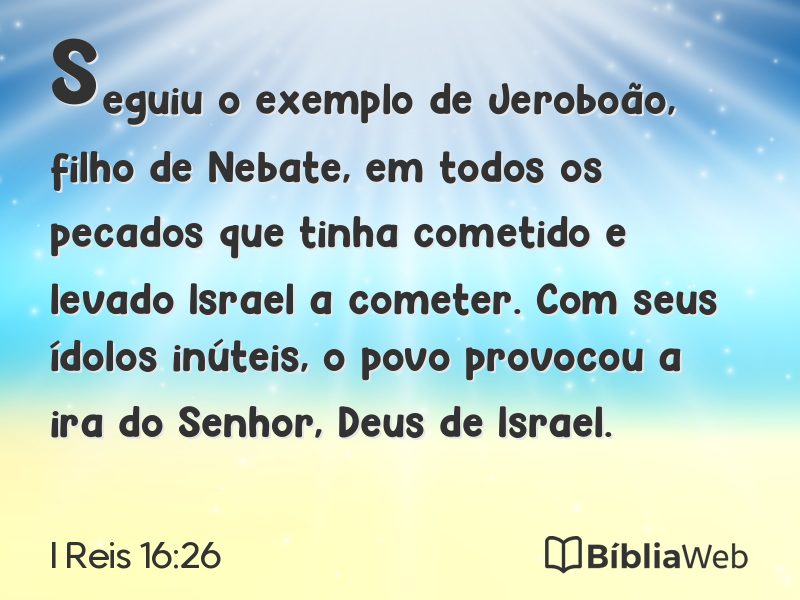 I Reis 16:26 em imagem para compartilhar