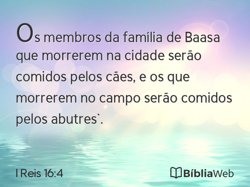 I Reis 16:4 em imagem para compartilhar