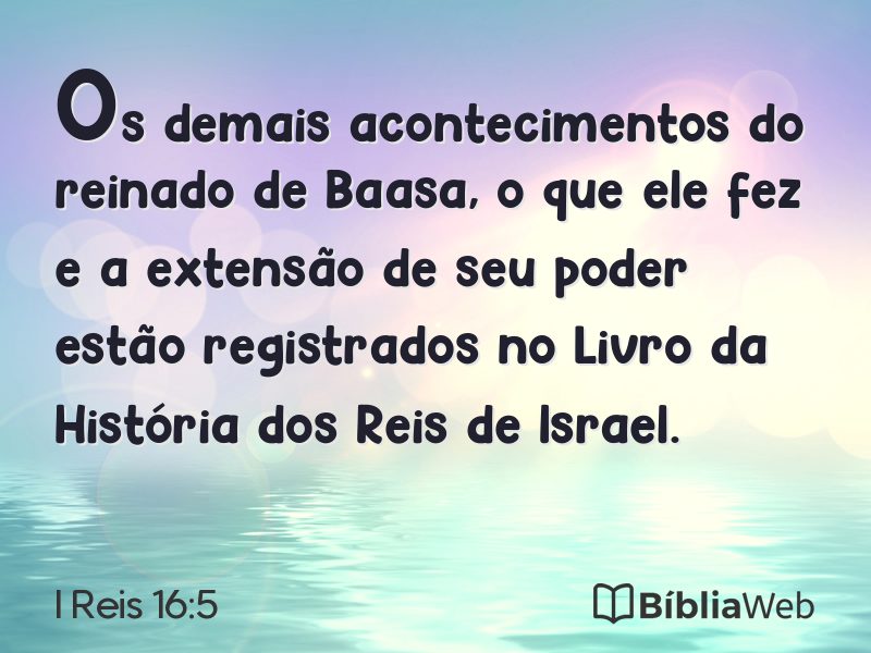 I Reis 16:5 em imagem para compartilhar