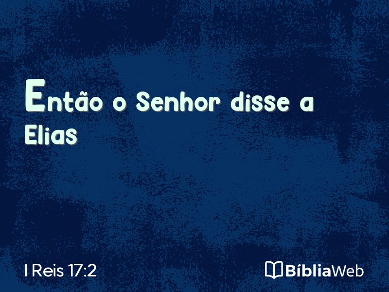 I Reis 17:2 em imagem para compartilhar
