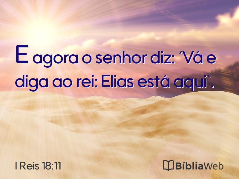 I Reis 18:11 em imagem para compartilhar