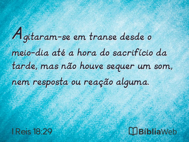 I Reis 18:29 em imagem para compartilhar