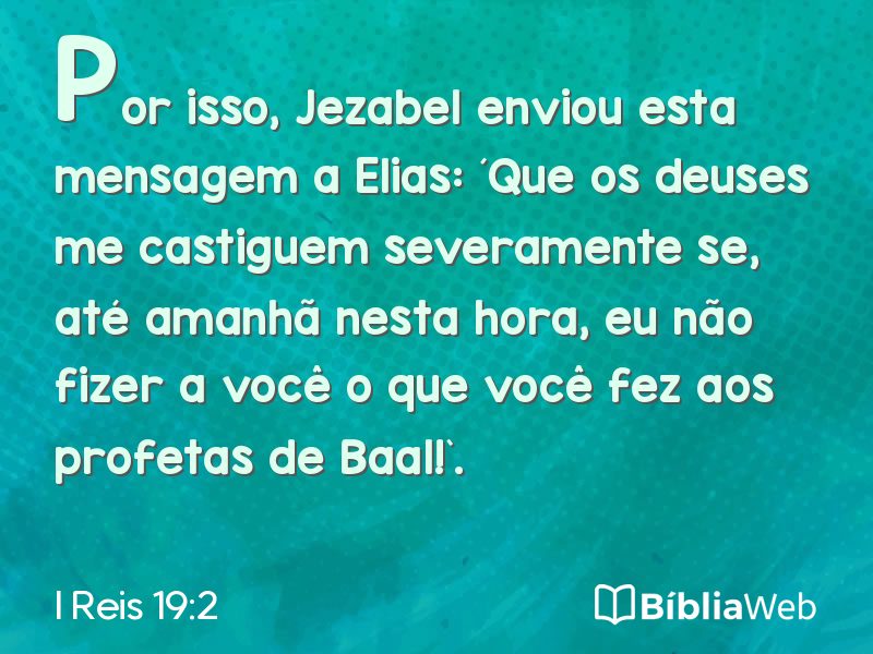 I Reis 19:2 em imagem para compartilhar