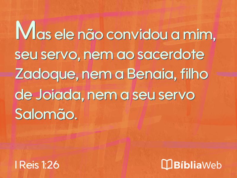 I Reis 1:26 em imagem para compartilhar