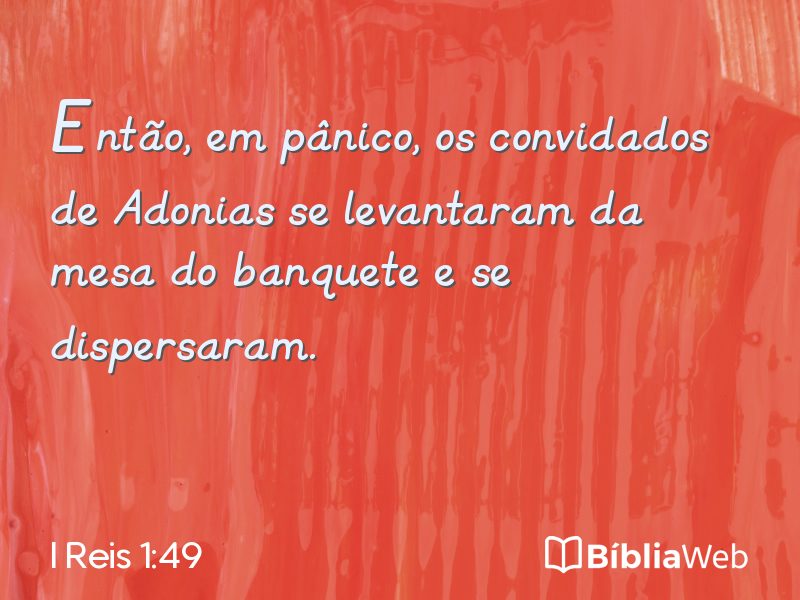 I Reis 1:49 em imagem para compartilhar