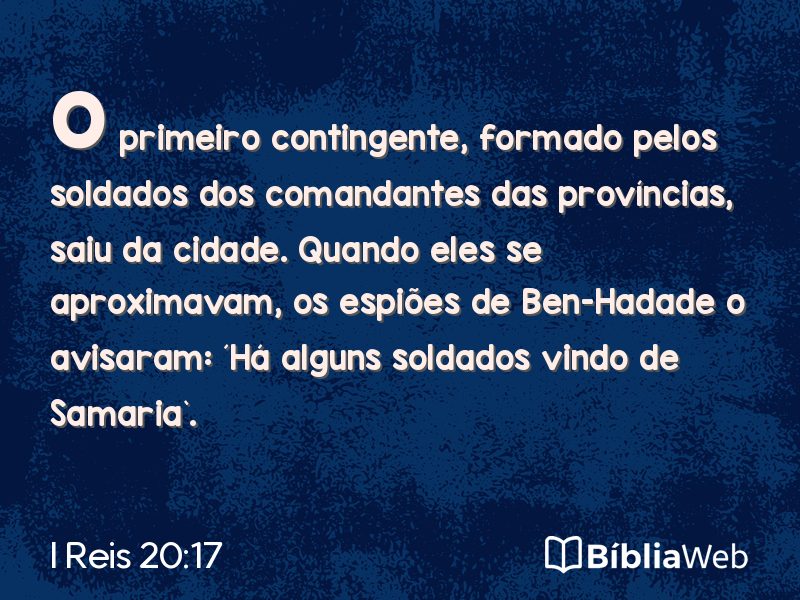 I Reis 20:17 em imagem para compartilhar