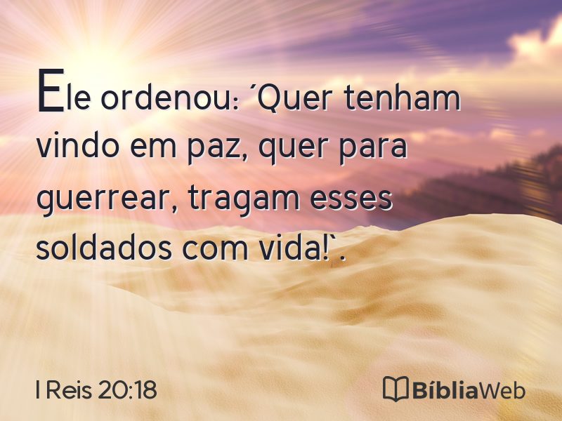 I Reis 20:18 em imagem para compartilhar