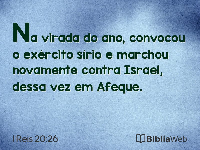 I Reis 20:26 em imagem para compartilhar