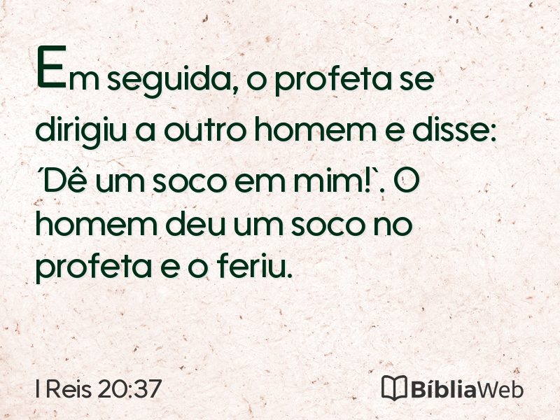 I Reis 20:37 em imagem para compartilhar