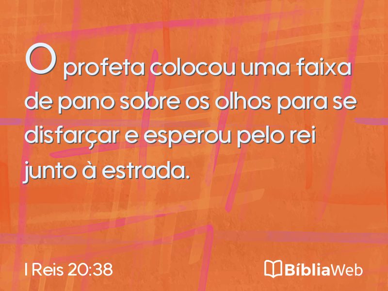 I Reis 20:38 em imagem para compartilhar