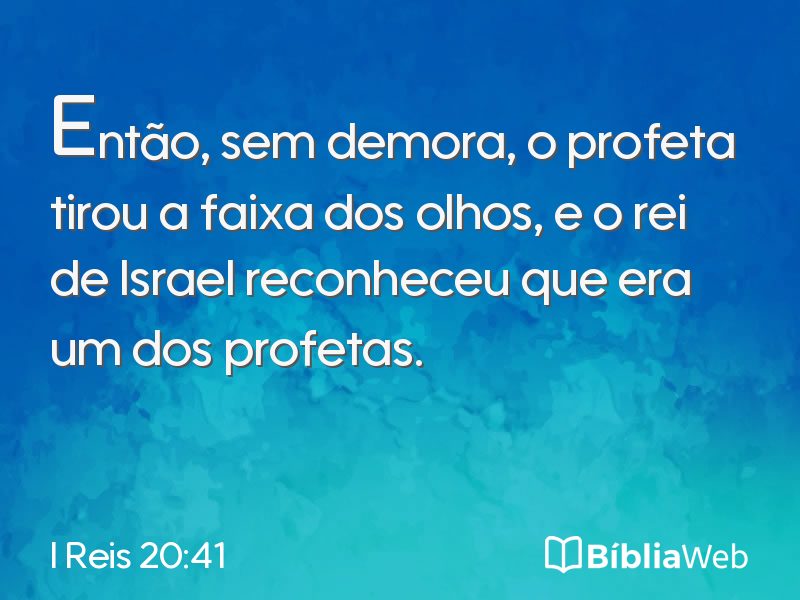 I Reis 20:41 em imagem para compartilhar