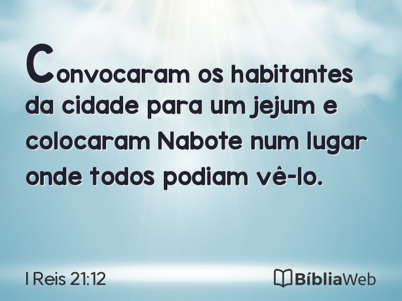 I Reis 21:12 em imagem para compartilhar
