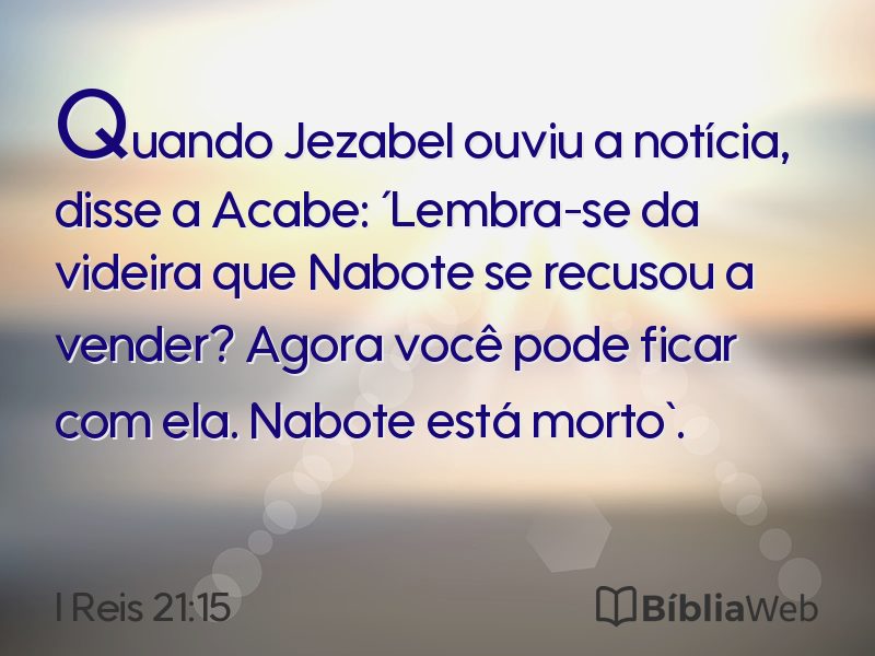 I Reis 21:15 em imagem para compartilhar
