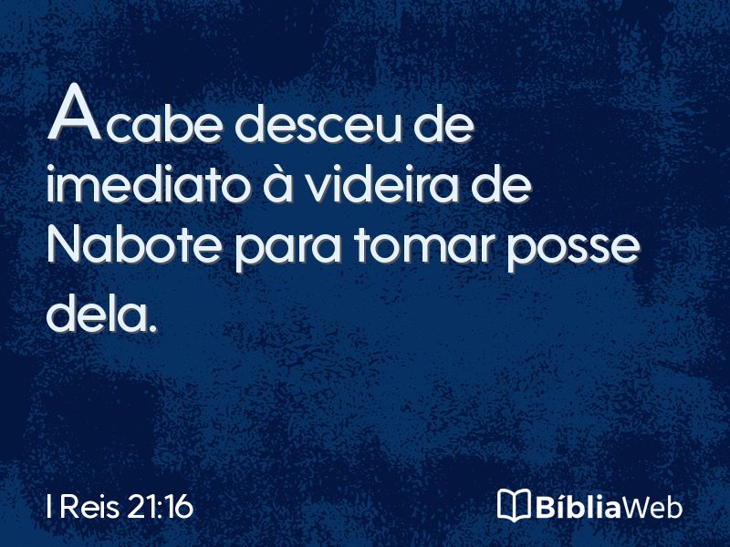 I Reis 21:16 em imagem para compartilhar