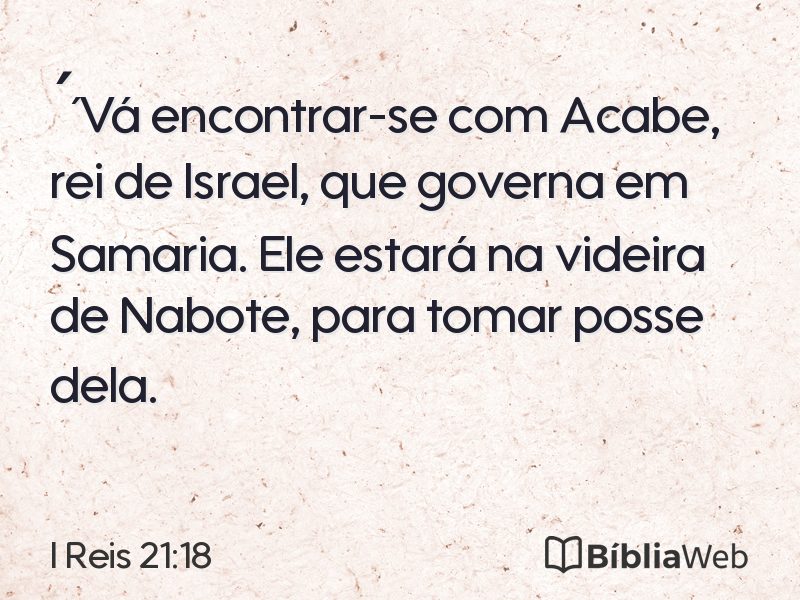 I Reis 21:18 em imagem para compartilhar