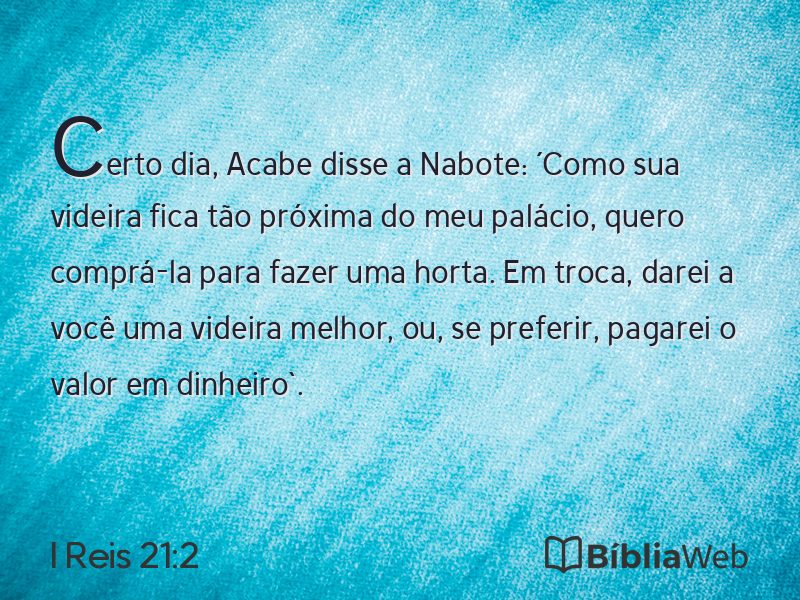 I Reis 21:2 em imagem para compartilhar