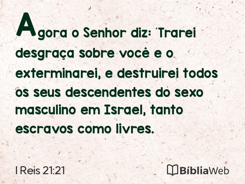 I Reis 21:21 em imagem para compartilhar