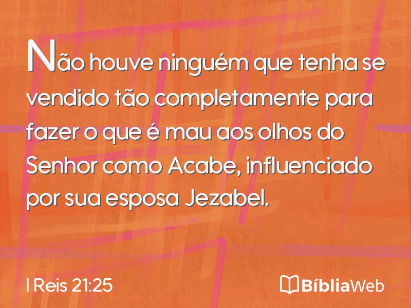 I Reis 21:25 em imagem para compartilhar