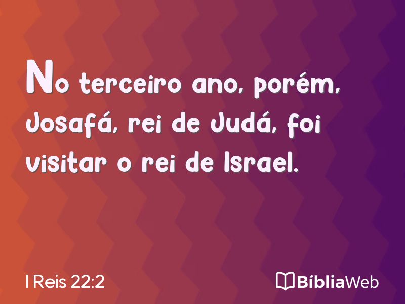 I Reis 22:2 em imagem para compartilhar