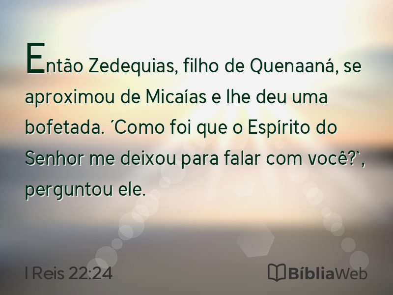 I Reis 22:24 em imagem para compartilhar