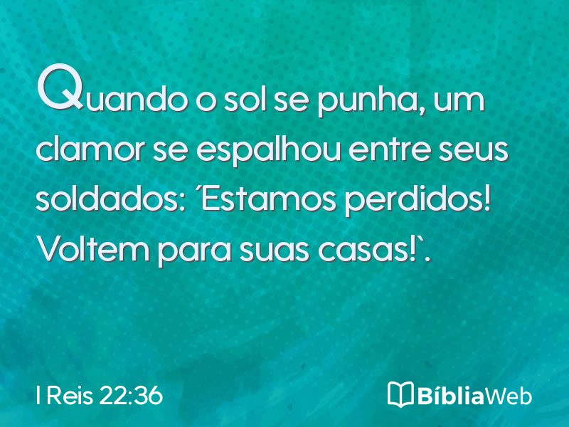 I Reis 22:36 em imagem para compartilhar