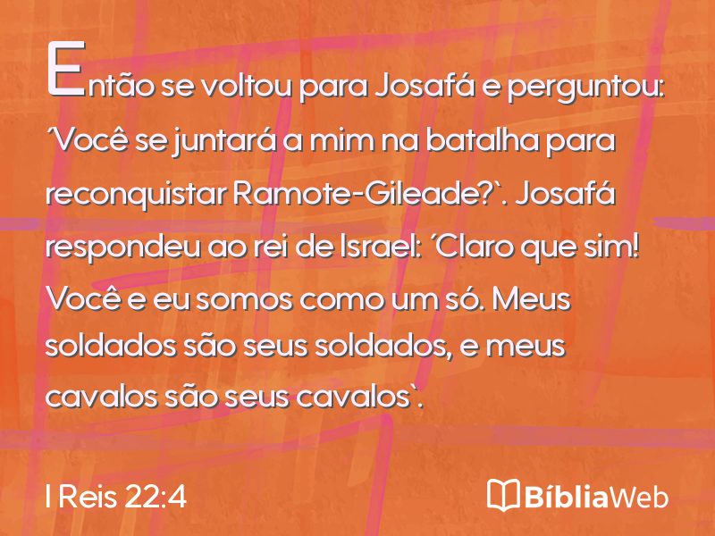 I Reis 22:4 em imagem para compartilhar