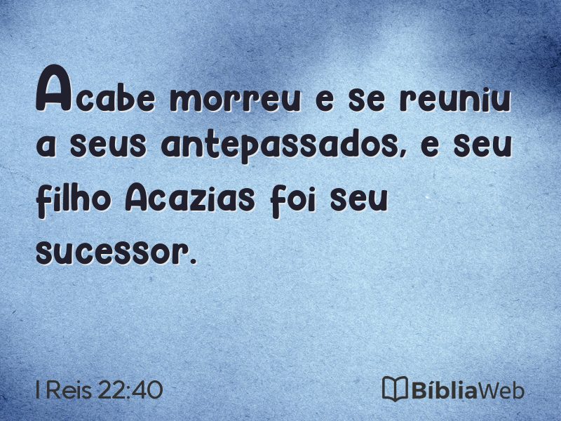 I Reis 22:40 em imagem para compartilhar