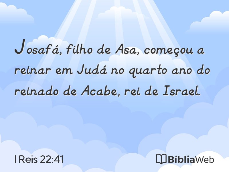 I Reis 22:41 em imagem para compartilhar