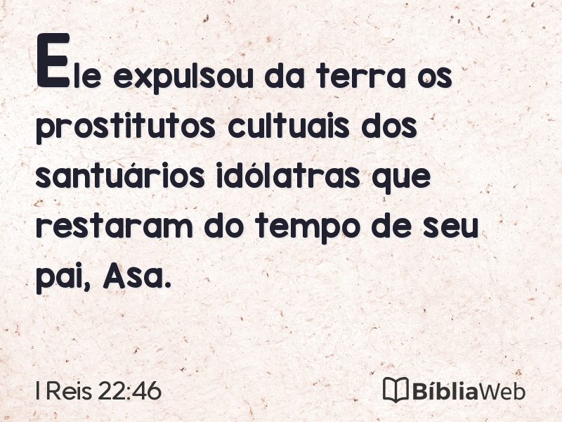 I Reis 22:46 em imagem para compartilhar