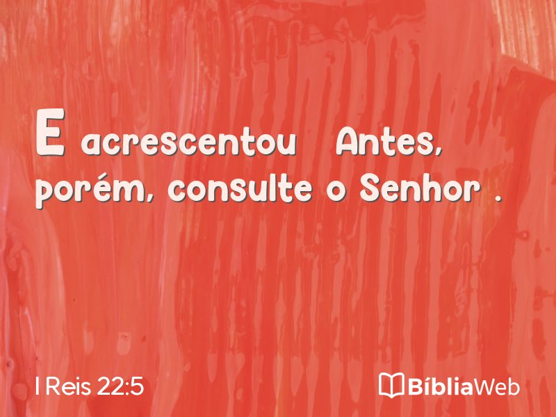 I Reis 22:5 em imagem para compartilhar