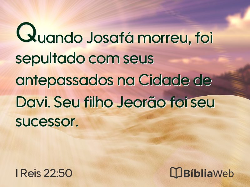 I Reis 22:50 em imagem para compartilhar