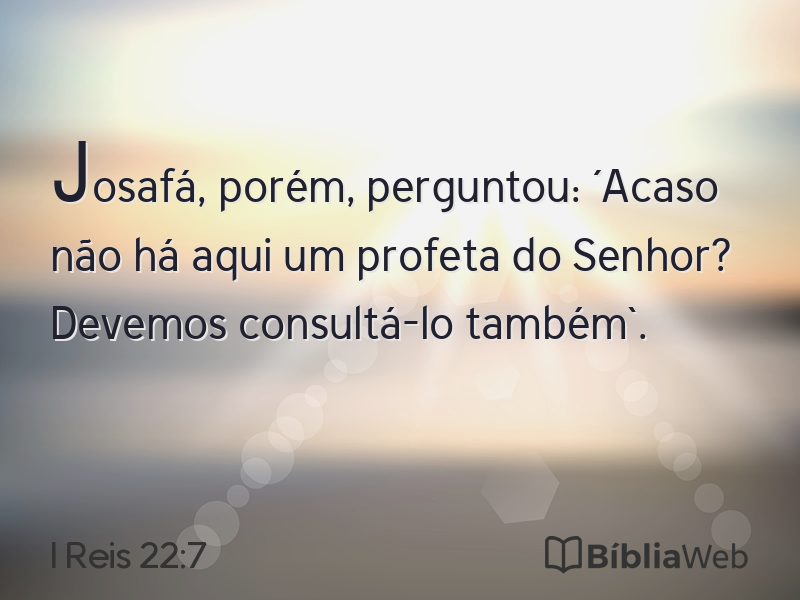 I Reis 22:7 em imagem para compartilhar