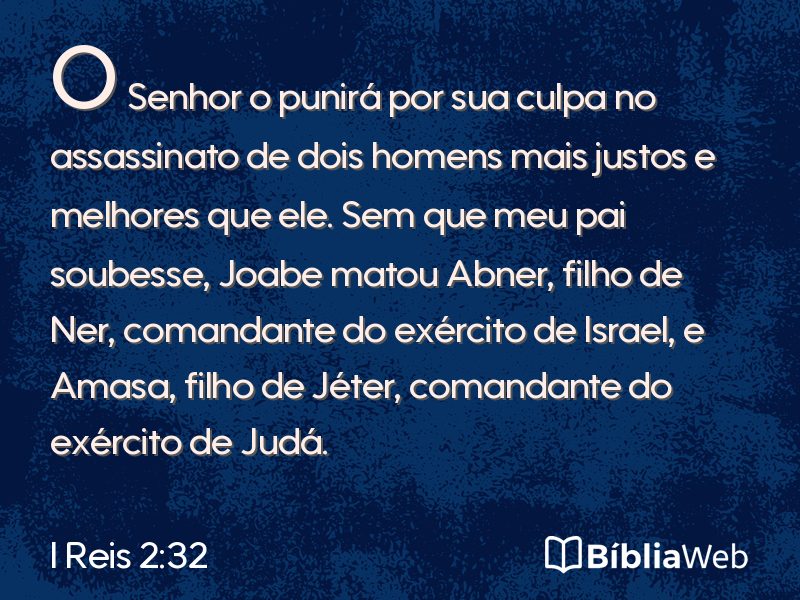 I Reis 2:32 em imagem para compartilhar