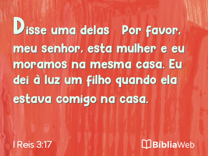 I Reis 3:17 em imagem para compartilhar