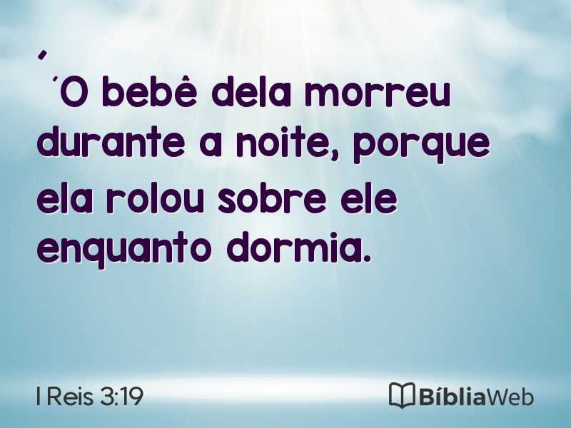 I Reis 3:19 em imagem para compartilhar