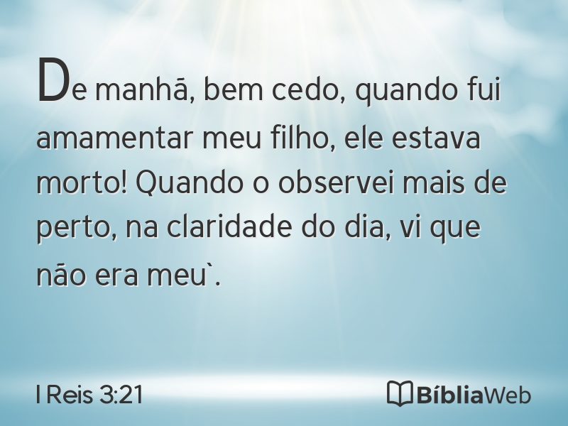 I Reis 3:21 em imagem para compartilhar