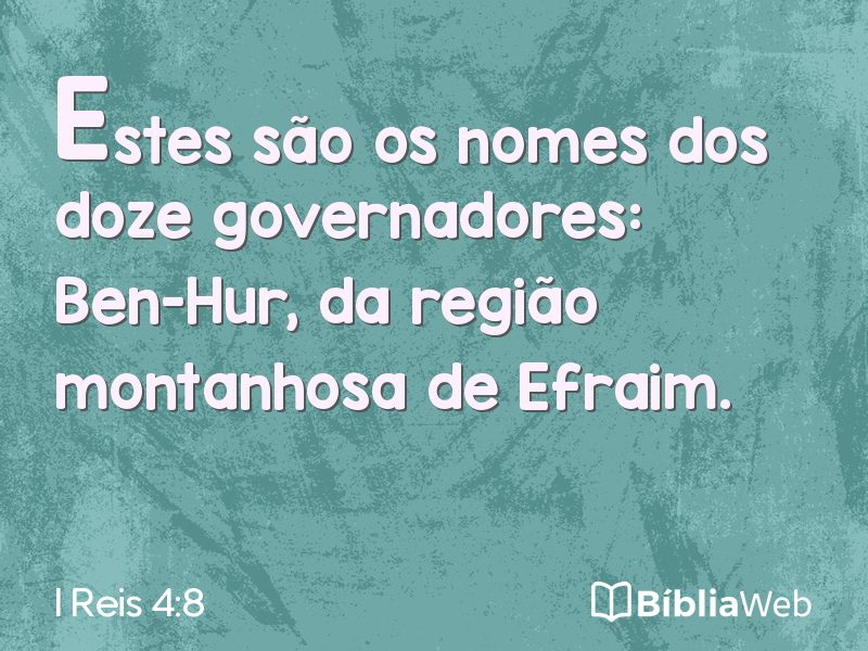 I Reis 4:8 em imagem para compartilhar