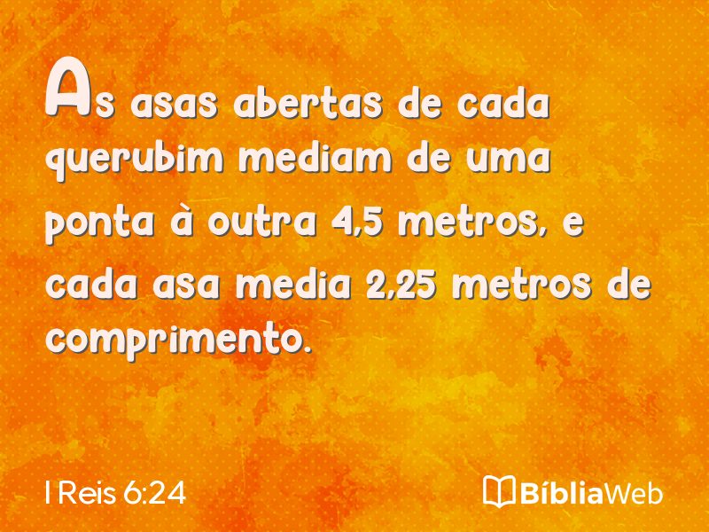 I Reis 6:24 em imagem para compartilhar