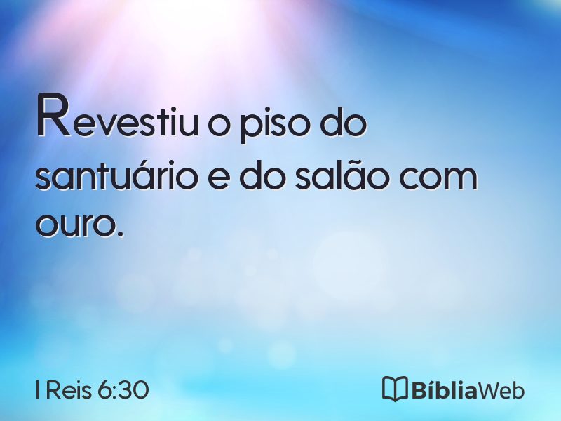 I Reis 6:30 em imagem para compartilhar