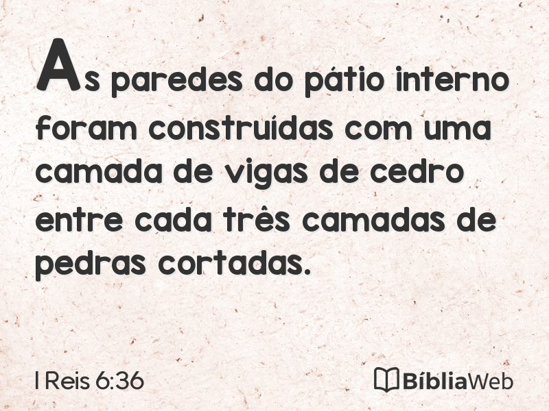 I Reis 6:36 em imagem para compartilhar
