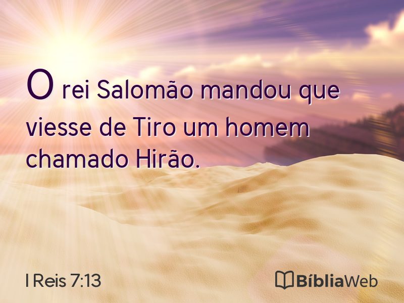 I Reis 7:13 em imagem para compartilhar