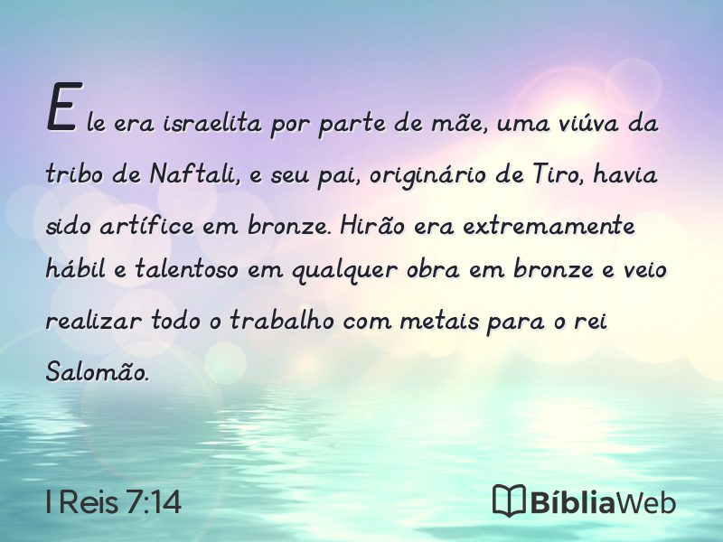 I Reis 7:14 em imagem para compartilhar