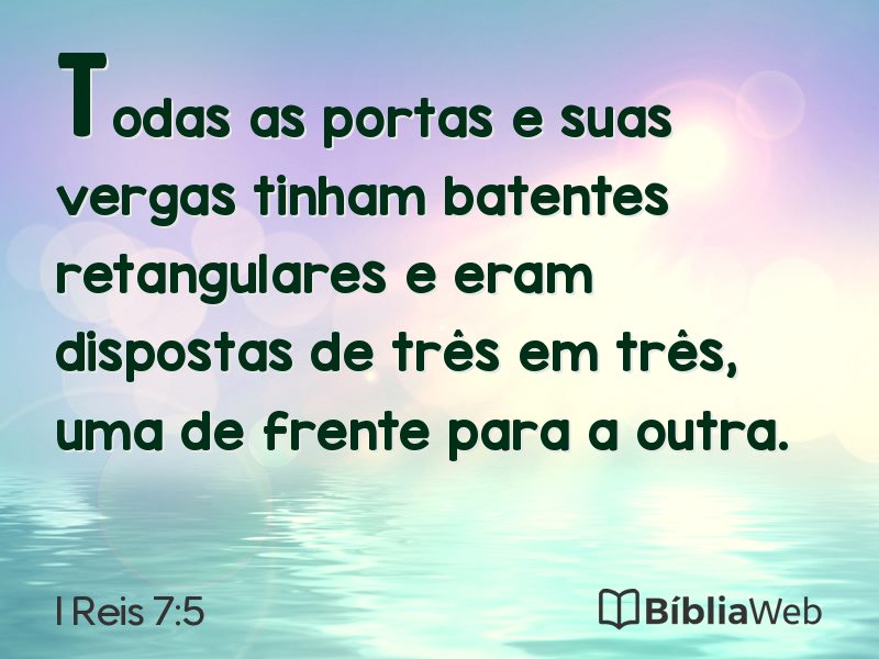 I Reis 7:5 em imagem para compartilhar