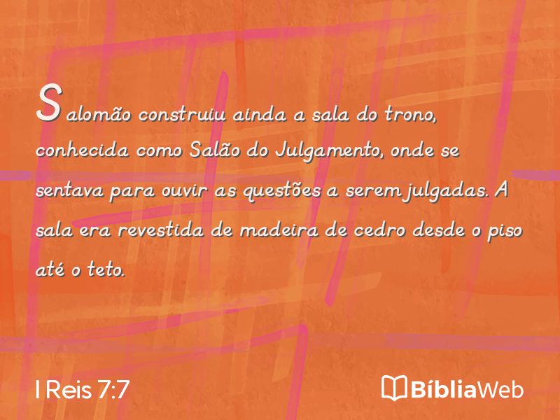 I Reis 7:7 em imagem para compartilhar